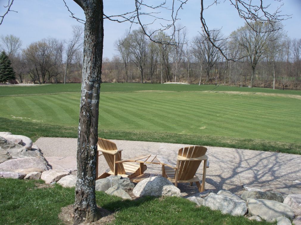 Custom backyard putting green project